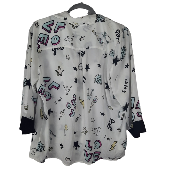 Betsey Johnson Button Down Satin Sleepwear Pajama - Picture 4 of 10